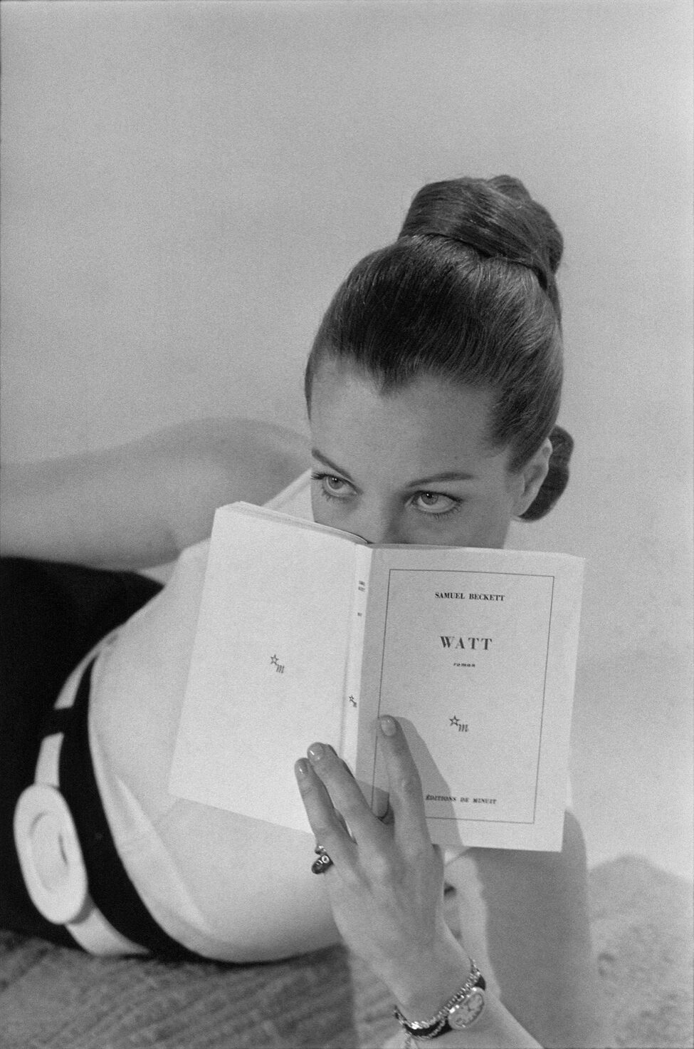 Romy Schneider pour une émission de télévision Dim, Dam, Dom. Paris, 17 février 1969